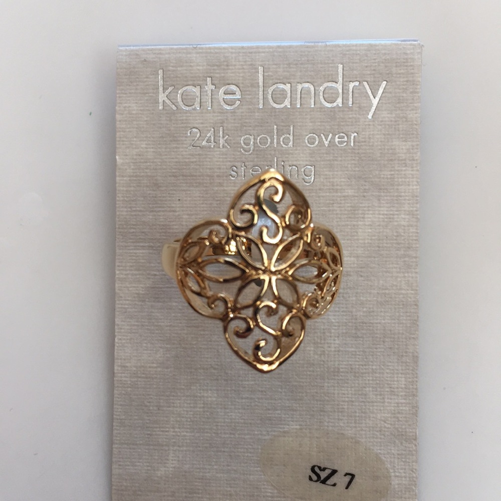 Gold over silver ring. - Picture 1 of 2